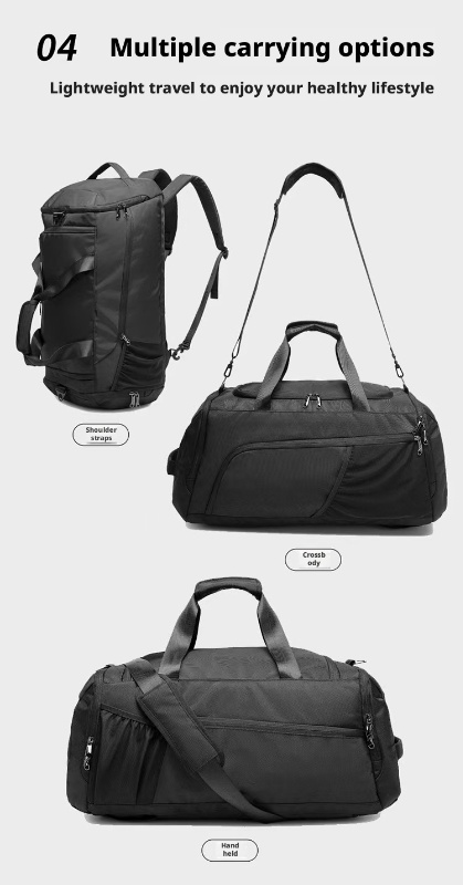 Black gym bag